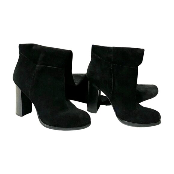Sam Edelman Shoes - Sam Edelman Black Suede Leather Boots Size 5.5